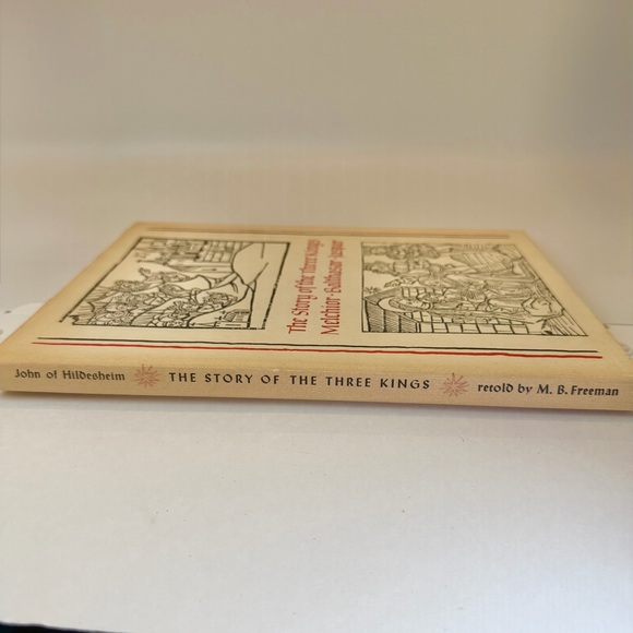 1978 Story of the Three Kings Melchior Balthasar Jaspar Nativity Woodcut Art - Picture 5 of 12